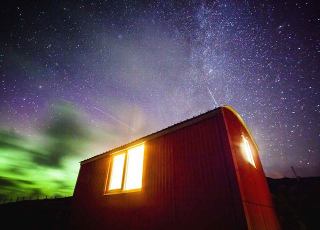 A view into Dark Skies showing stars