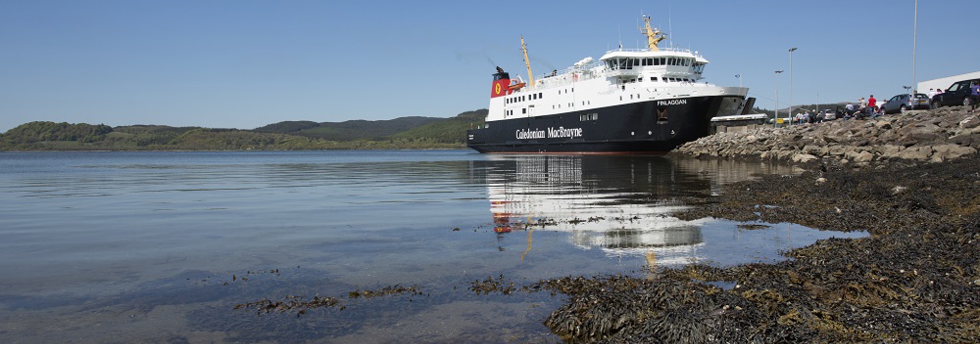 MV Finlaggan at Kennacraig, West Loch Tarbert,