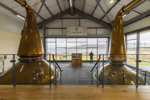 Inside a distillery with on Islay