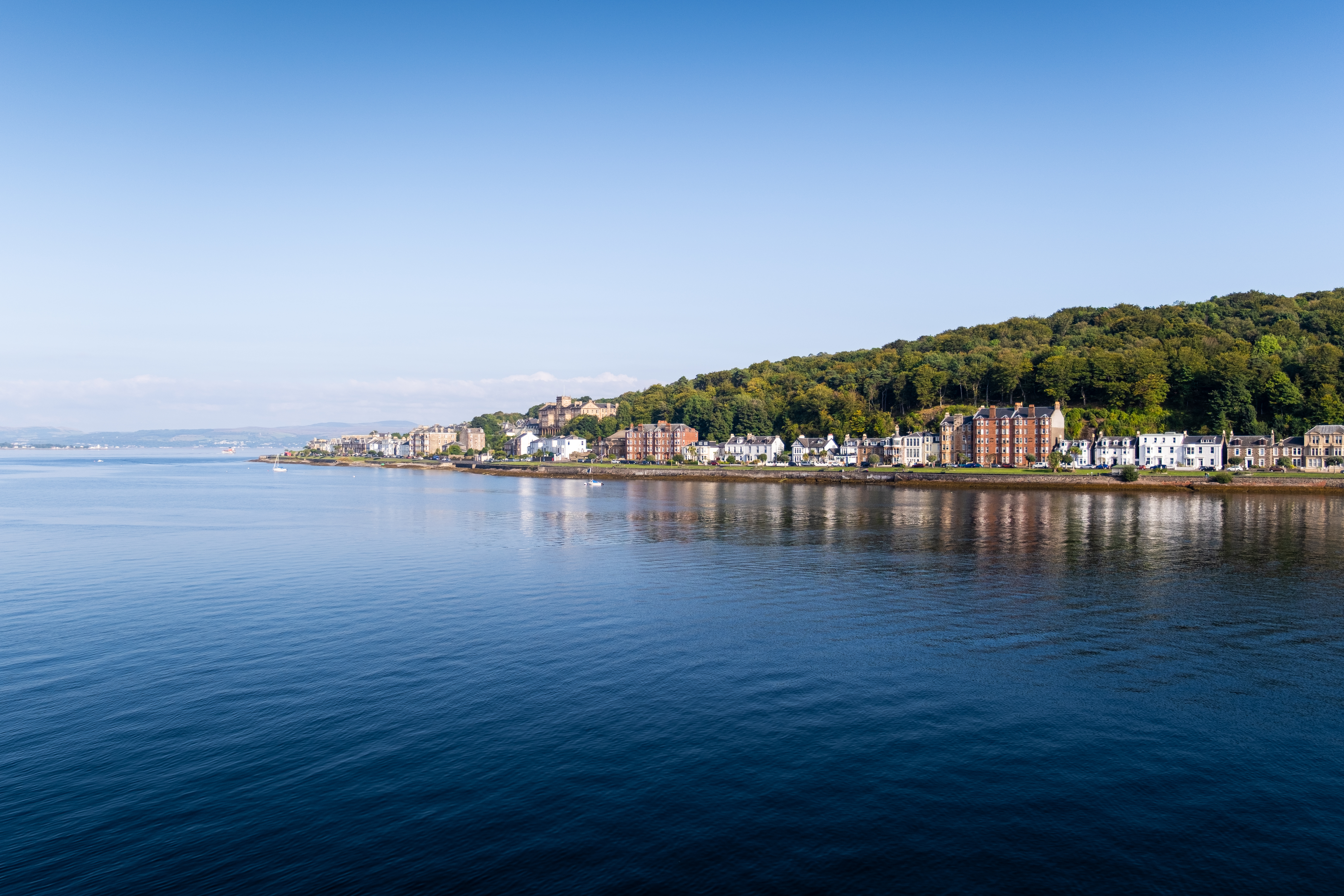 A view of Rothesay from the ferry