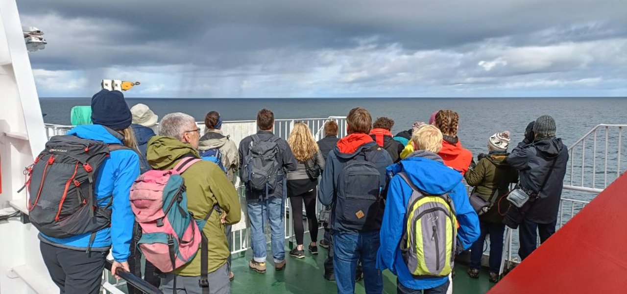 Whale watching on MV Loch Seaforth