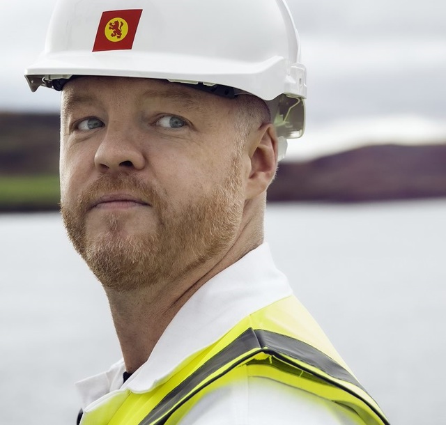 Crew member on board