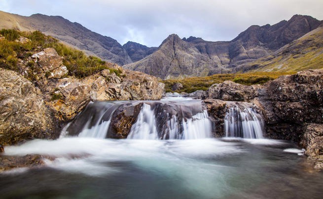 Skye landscape waterfall