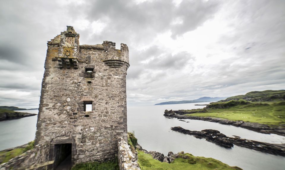 A close view of Gylen Castle on the isle of Kerrera