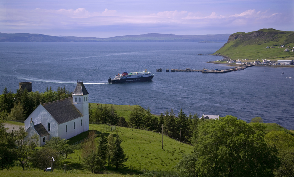 MV Hebrides Arrives At Uig