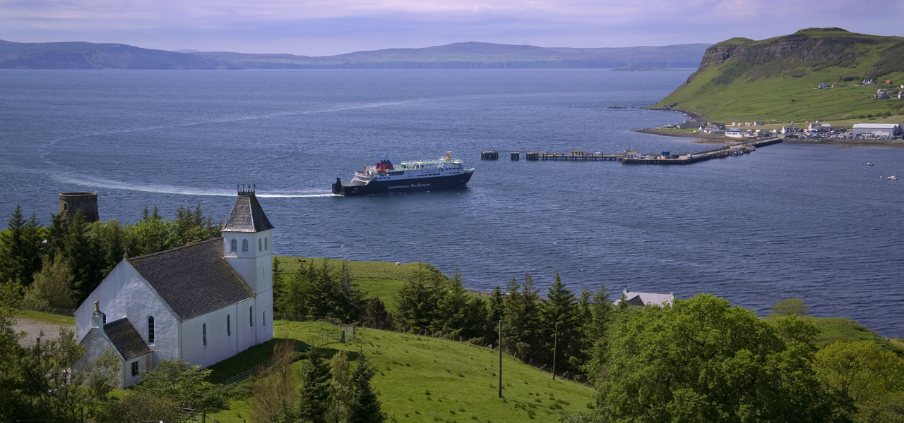 MV Hebrides Arrives At Uig