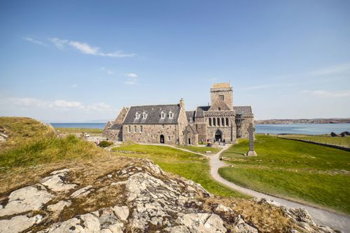 A view of Iona Abbey on Iona