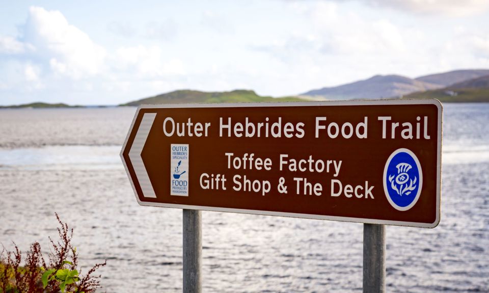 Outer Hebrides Food Trail sign