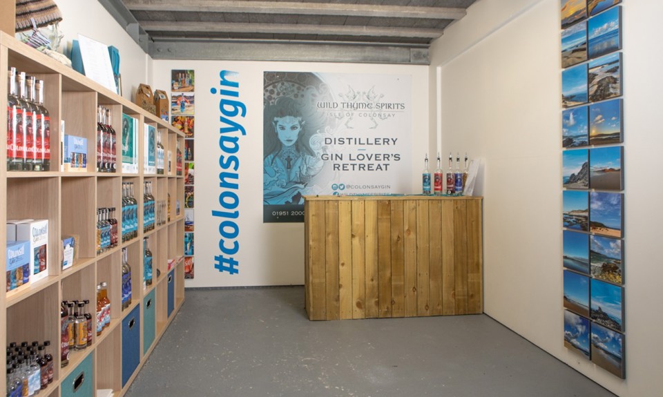 Isle of Colonsay Distillery shop