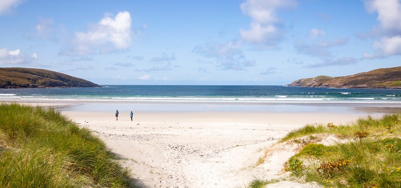 A beach at Vatersay, near Barra.