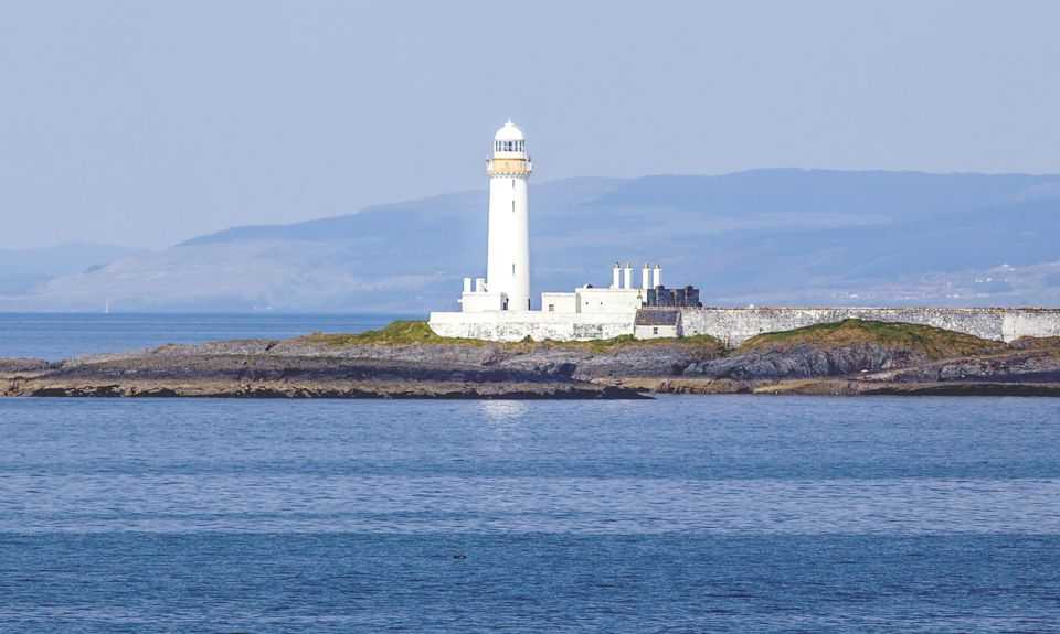 The Lismore lighthouse proudly sitting above the water.