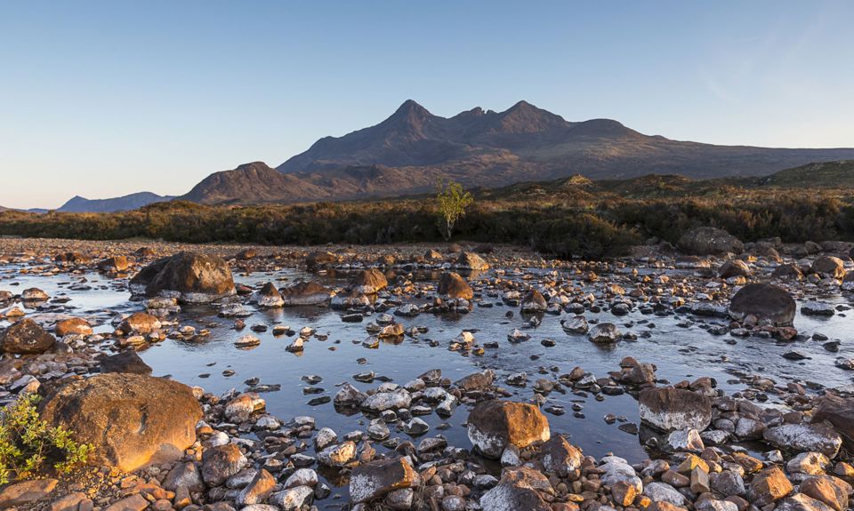 A view of the Cuillin mountain range on the isle of Skye.