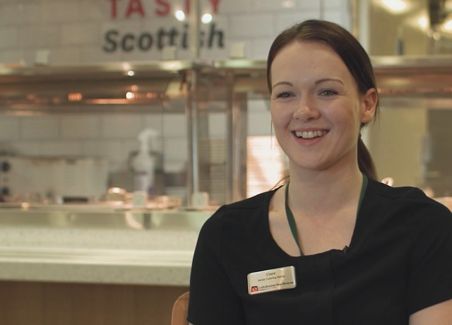 Catering staff member onboard