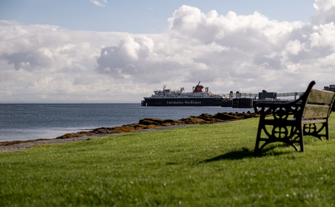 Caledonian Isles ferry at Brodick port