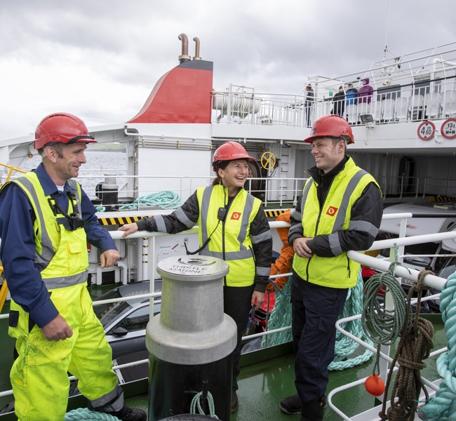 MV Loch Frisa crew members