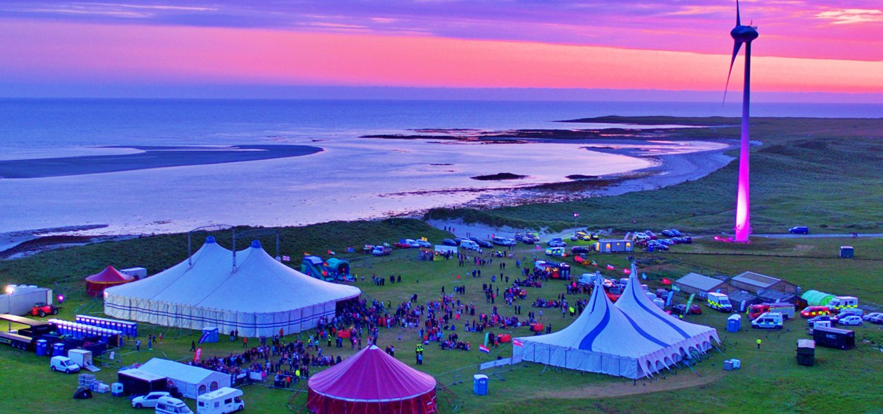 image overlooking the site of Eilean Dorcha festival