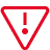 Decorative image of a warning symbol icon