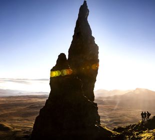 On a clear day a view of the rocky point at the Old Man of Storr - Isle of Skye