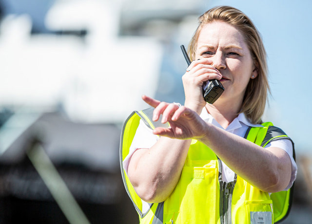 Port Assistant at ferry terminal