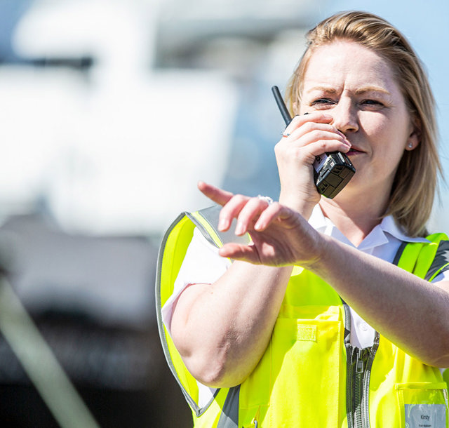Port Assistant at ferry terminal