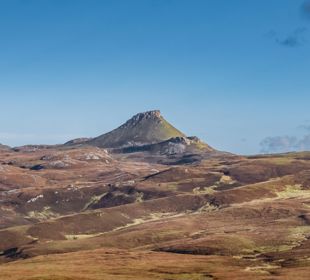 Dun Caan, the rocky peak on the Isle of Raasay