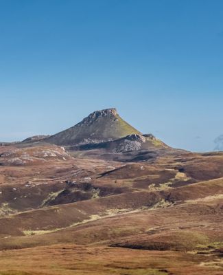 Dun Caan, the rocky peak on the Isle of Raasay